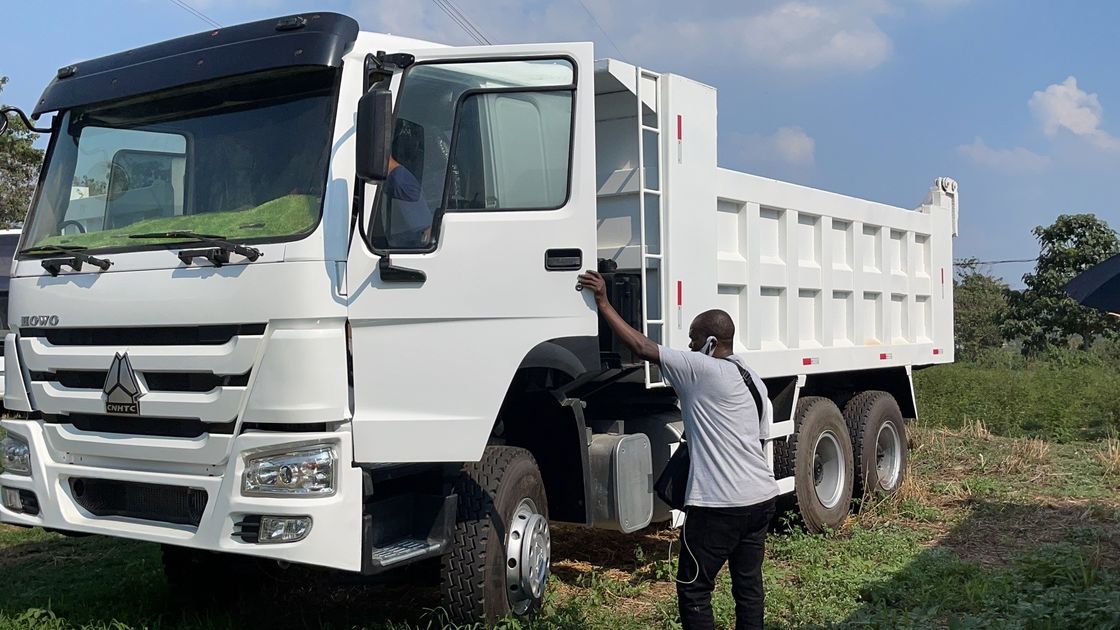Usado Sinotruk Howo Lhd Rhd 6*4 10 rodas 371hp 336hp camião de descarga sem câmera traseira