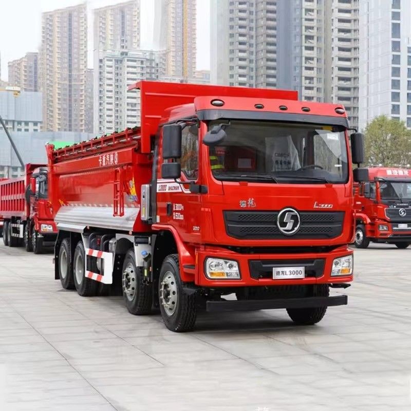 Direção à esquerda 30cbm caminhão de despejo caminhão usado Shacman F3000 8*4 12 rodas Euro 2