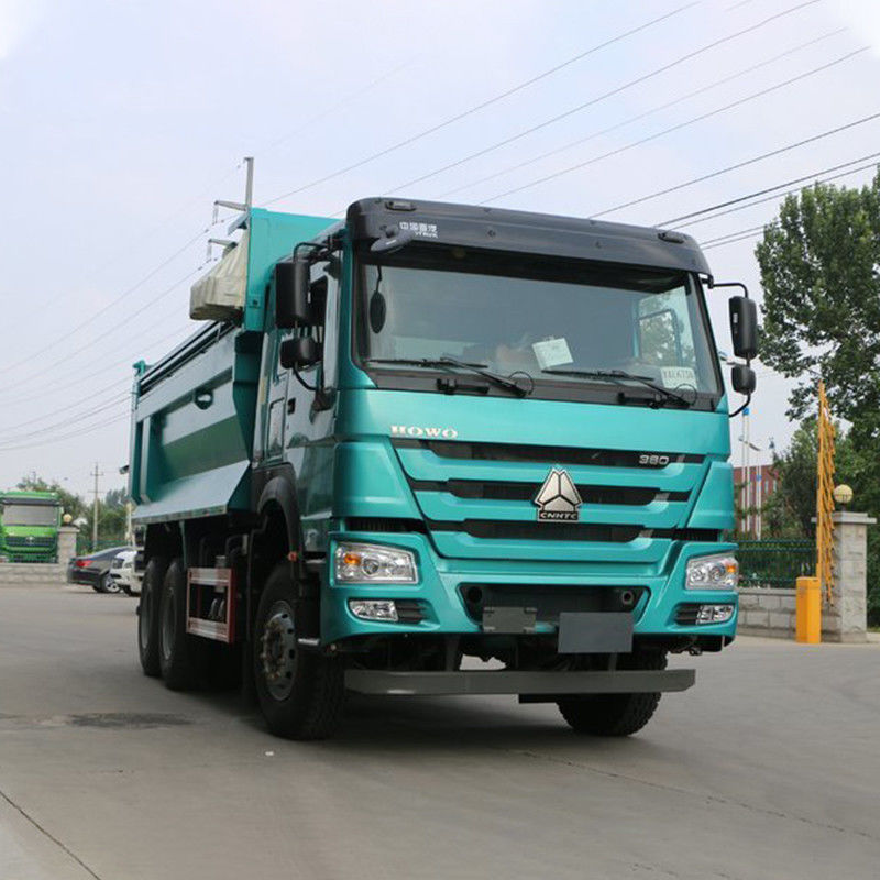 380HP 6x4 5.4m HOWO camião de descarga com ar condicionado automático e pneus 12.00R20