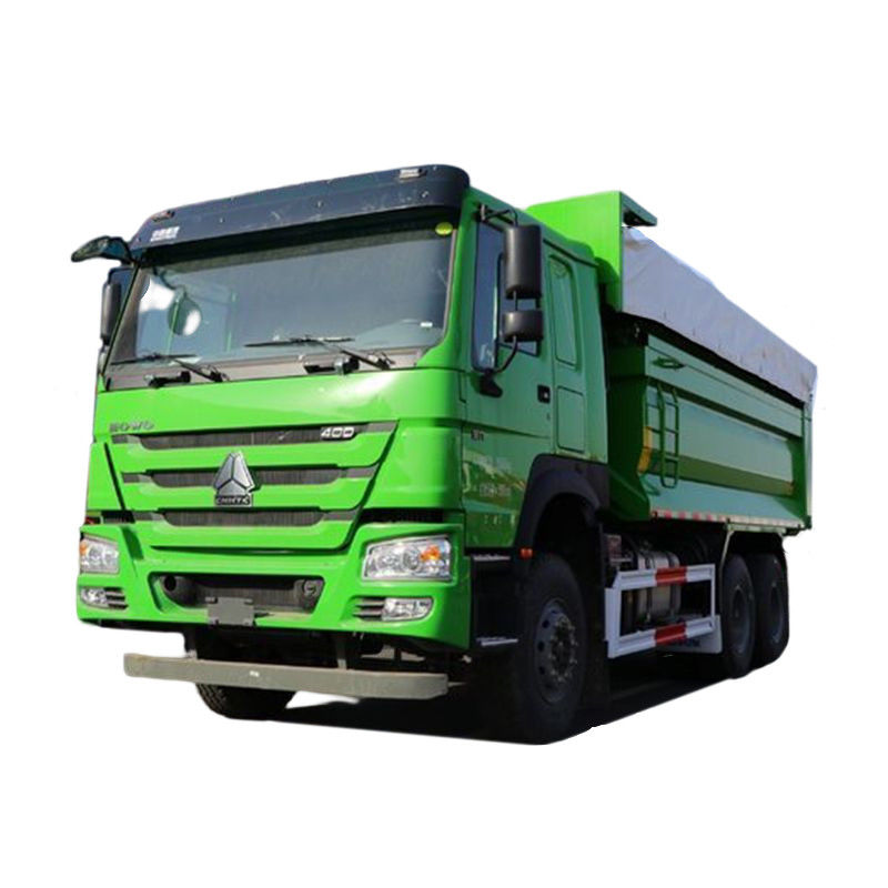 Usado 400HP 6x4 5.6m HOWO Dump Truck com câmera traseira e construção durável