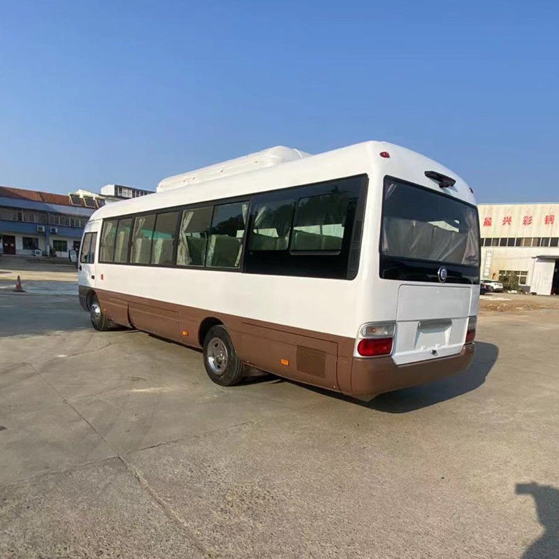 LHD 30 lugares usados Toyo Ta Coaster Bus com boas condições e Euro 3 padrão de emissões