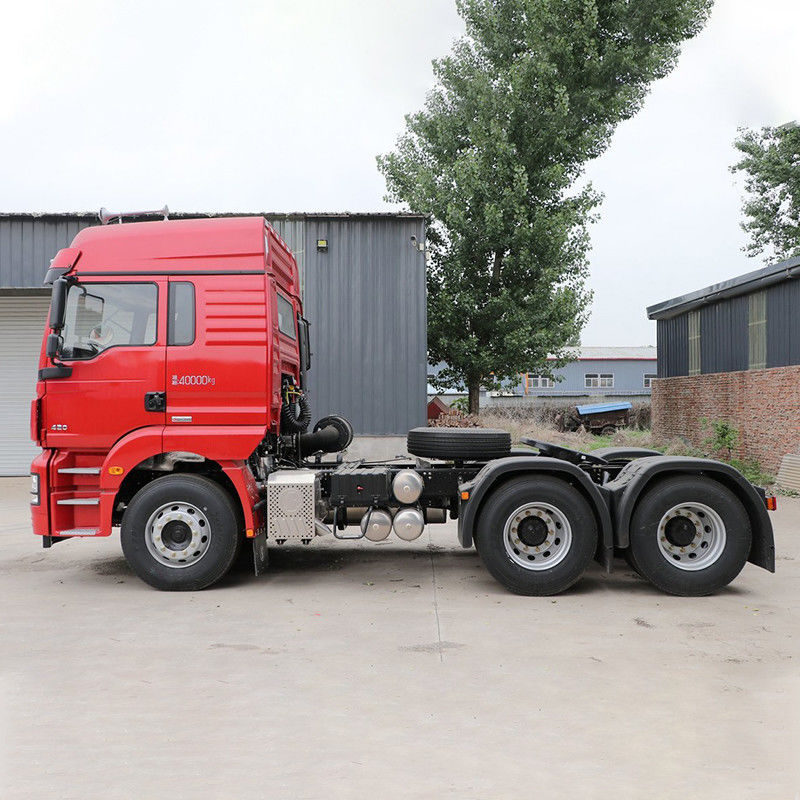 420HP 6X4 Shacman caminhão-trator de segunda mão com pneus 12R22.5 e EURO 5 padrão de emissões