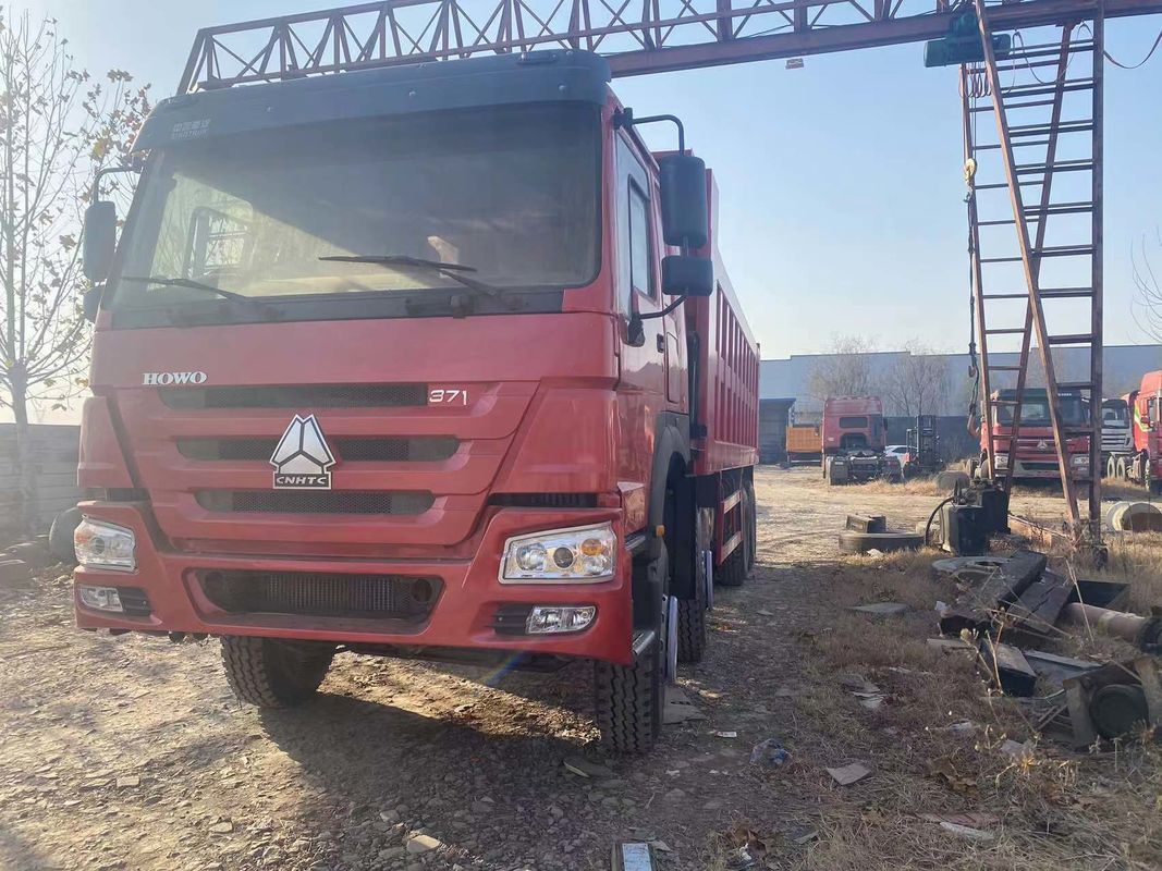 Utilizado HOWO camião de descarga 8x4 camião de descarga de 12 rodas camiões de descarga de 12 rodas para transporte de minas