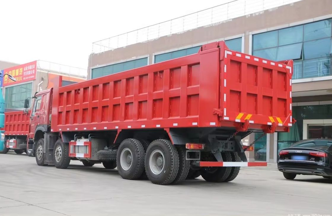 Howo 8x4 12 Rodas Usado de Carrinho 40 Tons 380 HP Carrinho pesado de descarga com direção esquerda