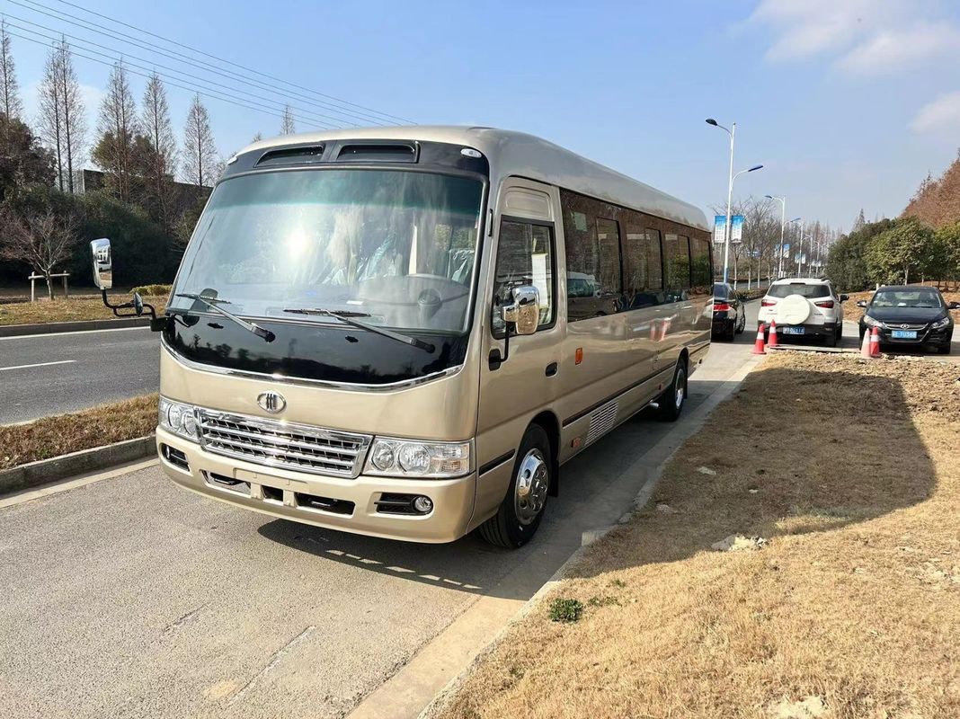 Motor Yuchai 30 assentos Mudan Commuter Bus Diesel RHD e LHD Motorista 100km/h Velocidade máxima