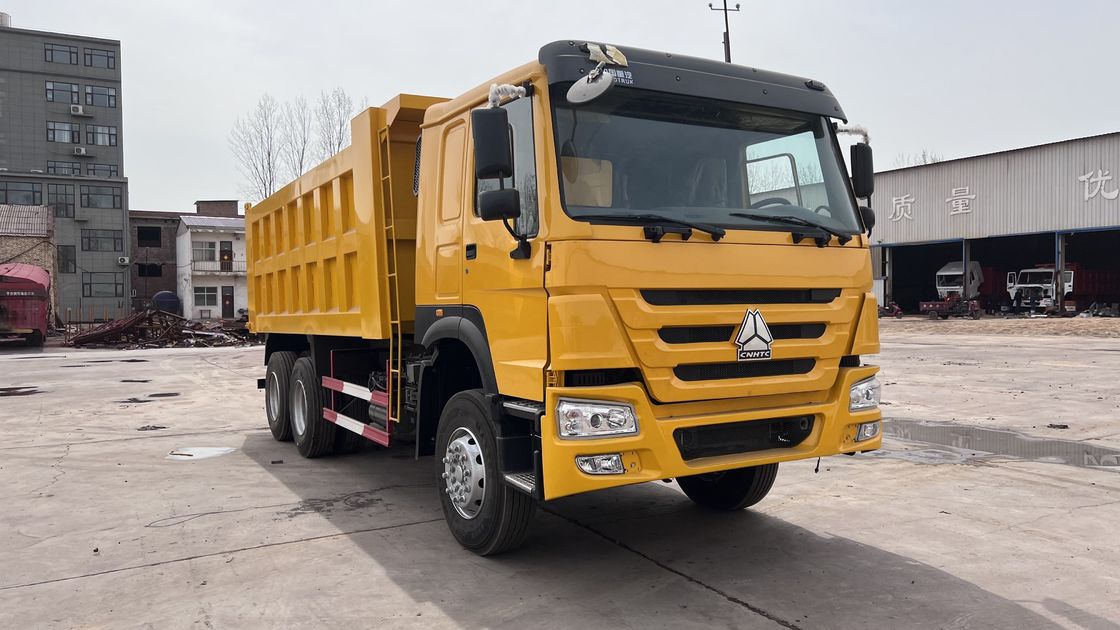 Howo 6x4 40tons 45 Tons Yellow Tipper Dump Truck Para Projetos de Construção Pesada
