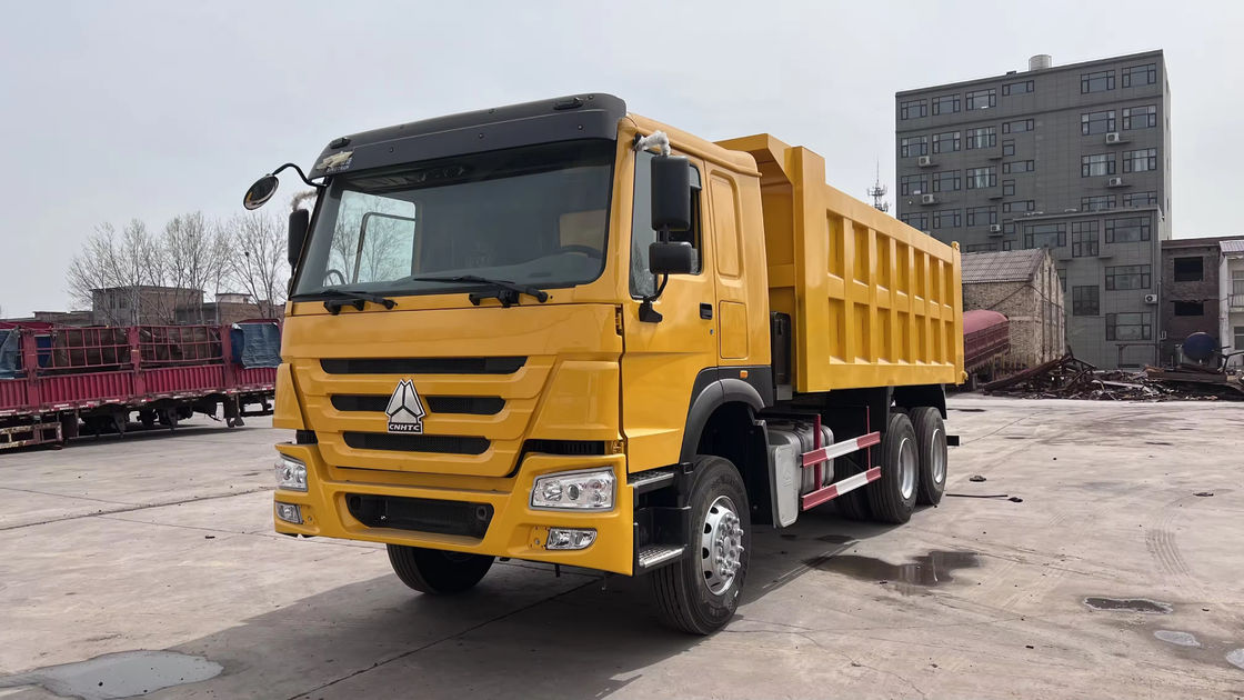 Howo 6x4 40tons 45 Tons Yellow Tipper Dump Truck Para Projetos de Construção Pesada