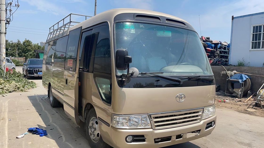 Autocarro Usado Toyota Coaster no Japão 30 lugares com motor 1HZ e pneus 9.00R20