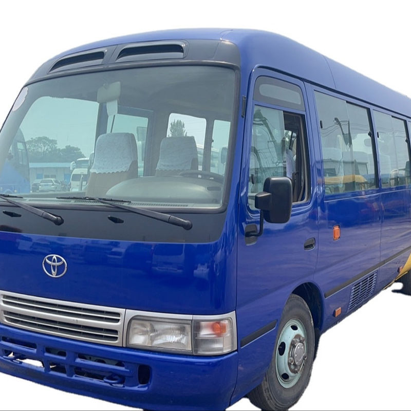Capacidade do motor de 6-8L Direção esquerda Toyota Coaster Bus Altamente remodelado Euro 3 usado