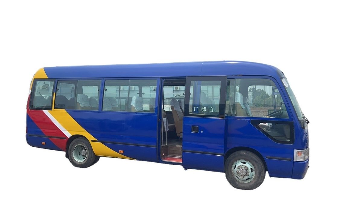 Capacidade do motor de 6-8L Direção esquerda Toyota Coaster Bus Altamente remodelado Euro 3 usado