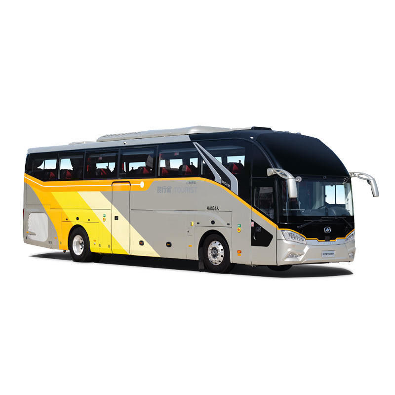 Automóvel de luxo com transmissão manual 50 lugares Diesel Tourist Coach Bus com G.V.W 18000kg