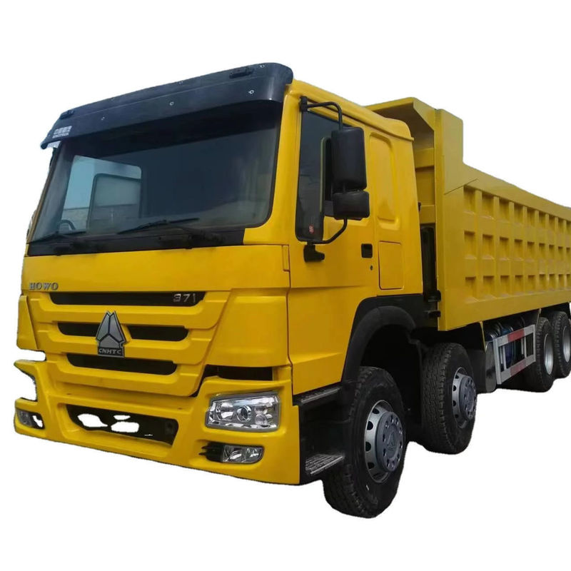 Howo usado totalmente reformado 8x4 371hp 20-24 metros cúbicos camião de despejo camião de descarga diesel