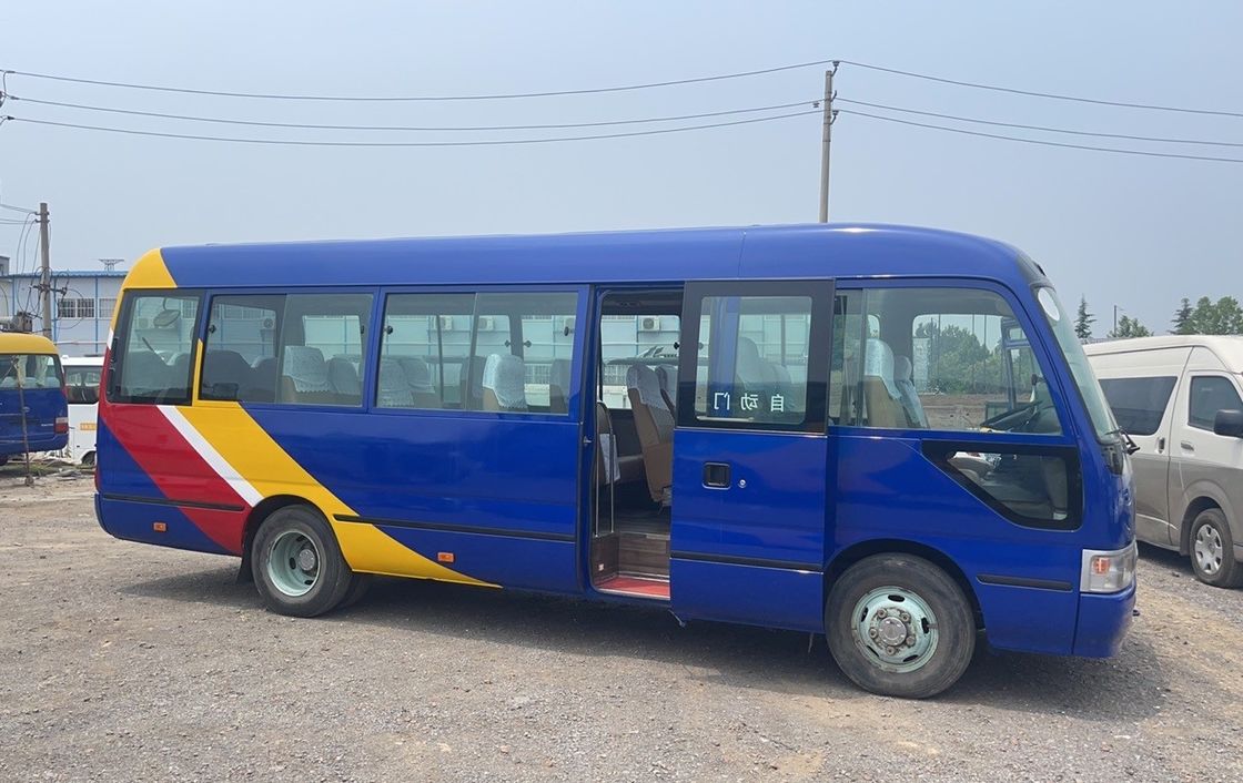 Minibus diesel Toyo Ta Coaster de 30 lugares com design de luxo e eficiência de combustível