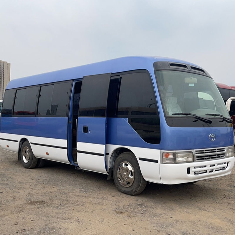 Padrão de emissões Euro 3 25 lugares Usado Toyo Ta Coaster Ônibus escolar Alta velocidade 69 Km/h