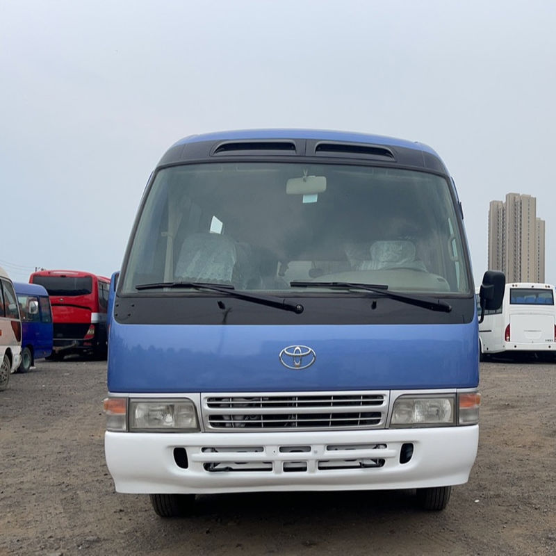 Padrão de emissões Euro 3 25 lugares Usado Toyo Ta Coaster Ônibus escolar Alta velocidade 69 Km/h