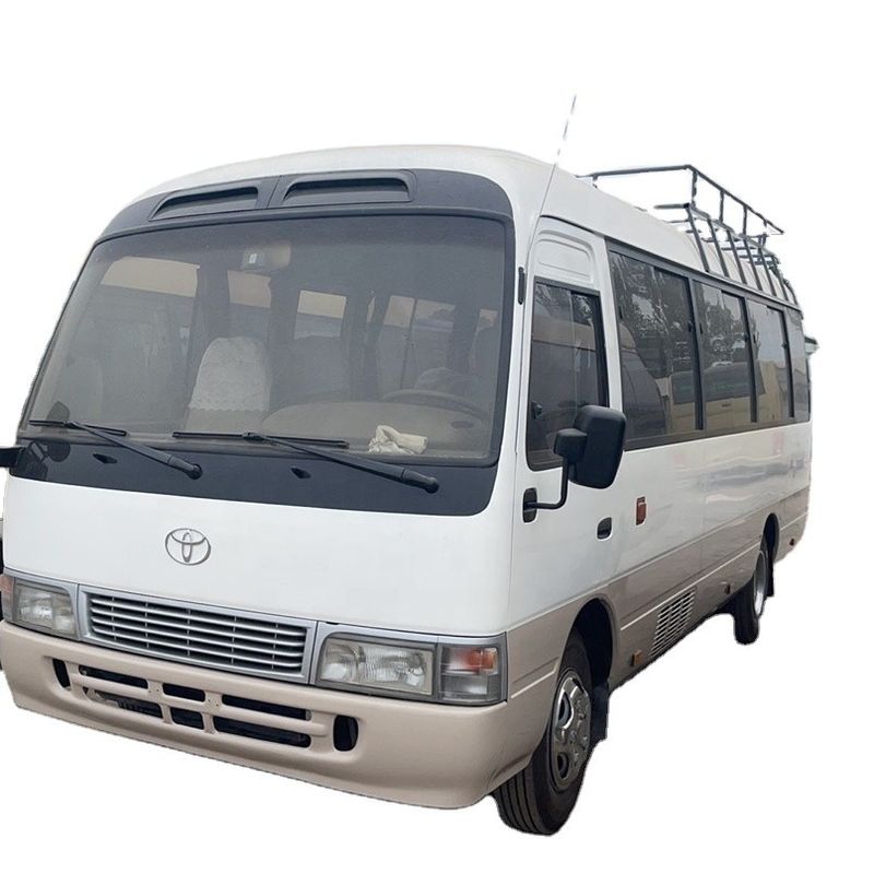 Boa condição 30 lugares Usado Toyo ta Coaster ônibus para transmissão Tipo manual
