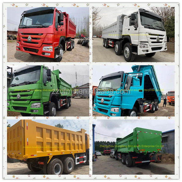 HOWO 6x4 371HP camião diesel com capotador com dimensões L x W x H mm 8245X2550X3450 mm