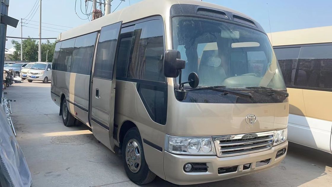 Transmissão manual 7m LHD Minibus de passageiros de segunda mão de 30 lugares