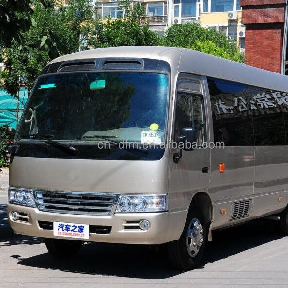 16-22 lugares Dongfeng LHD Coaster Minibus com compartimento de bagagem traseiro Volume de 0,25 m3