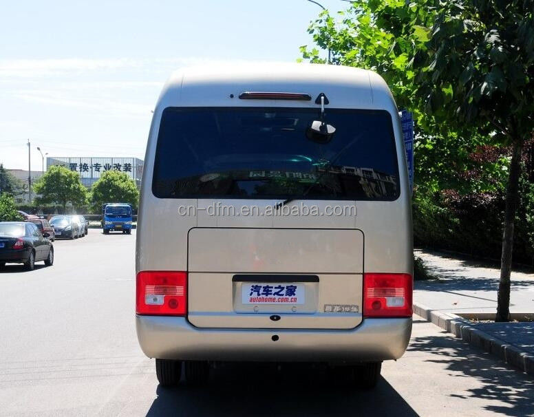 16-22 lugares Dongfeng LHD Coaster Minibus com compartimento de bagagem traseiro Volume de 0,25 m3