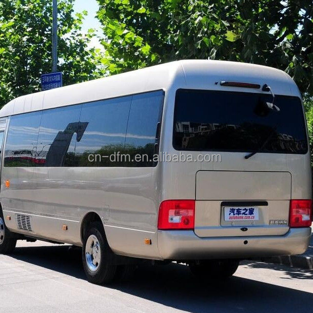 16-22 lugares Dongfeng LHD Coaster Minibus com compartimento de bagagem traseiro Volume de 0,25 m3