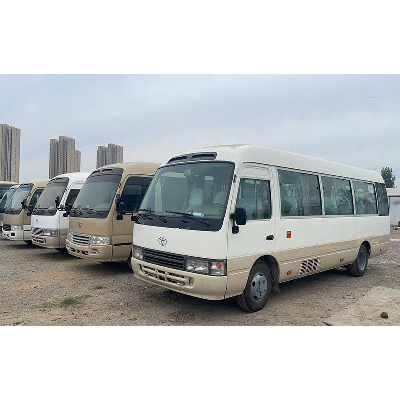 4000 cilindrada Diesel motor branco TOYO TA Coaster Minibus para turismo de passageiros