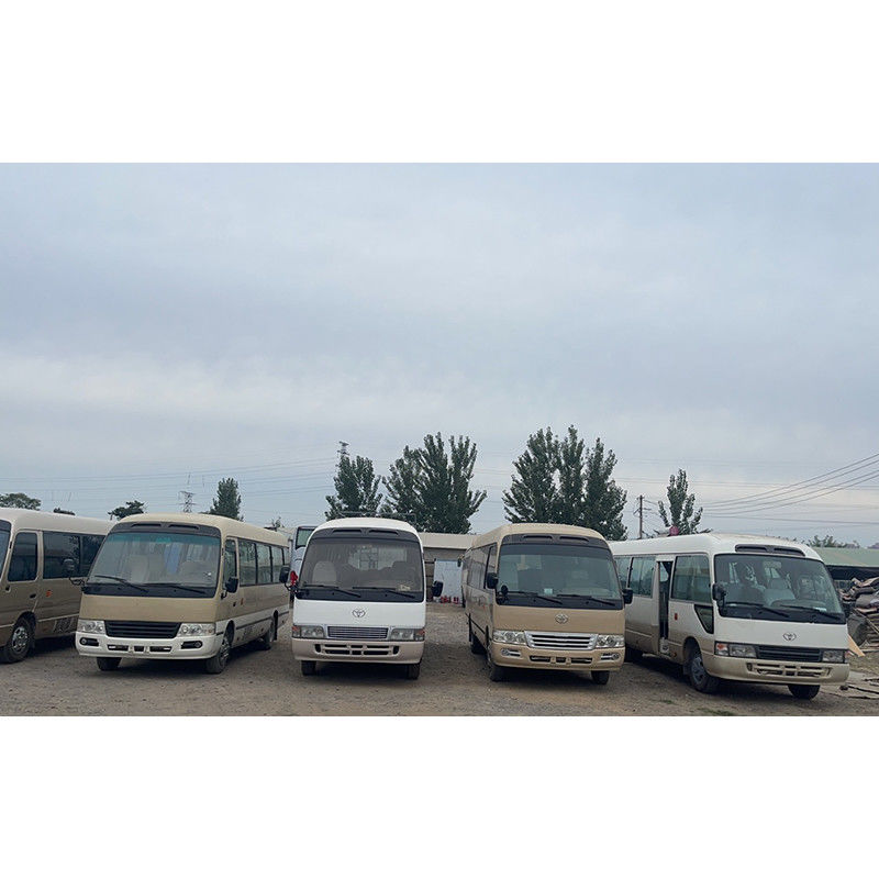 4000 cilindrada Diesel motor branco TOYO TA Coaster Minibus para turismo de passageiros