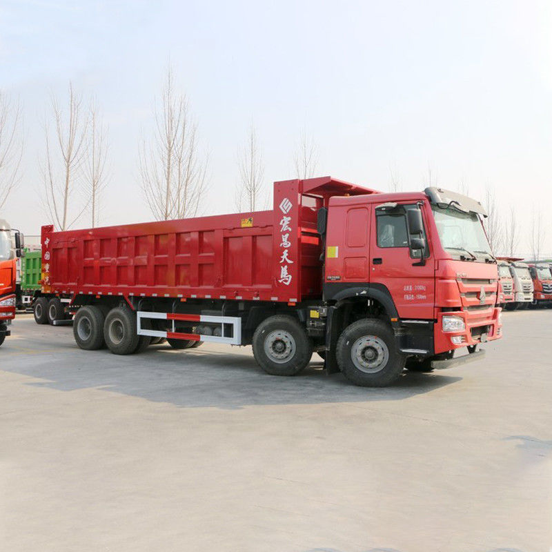 8x4 Sinotruk Howo Dump Truck 12 Wheel 380 HP Dump Tipper Truck com transmissão manual