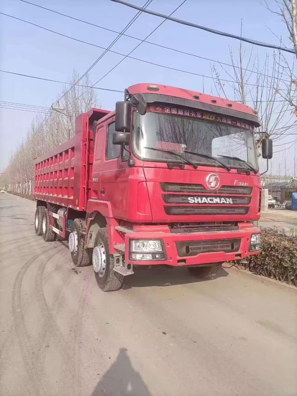 No 12 usado SHACMAN camião de descarga 8X4 6X4 420HP para a mineração pesada
