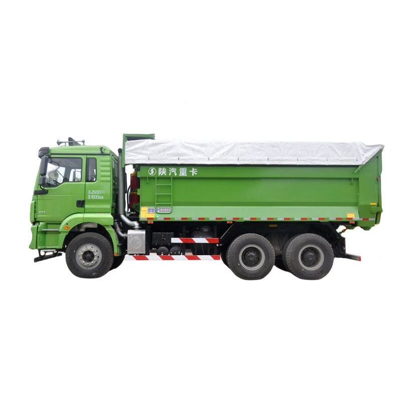 15500 kg Peso bruto do veículo SHACMAN 6x4 camião de descarga 350HP 100 toneladas 360° câmera traseira