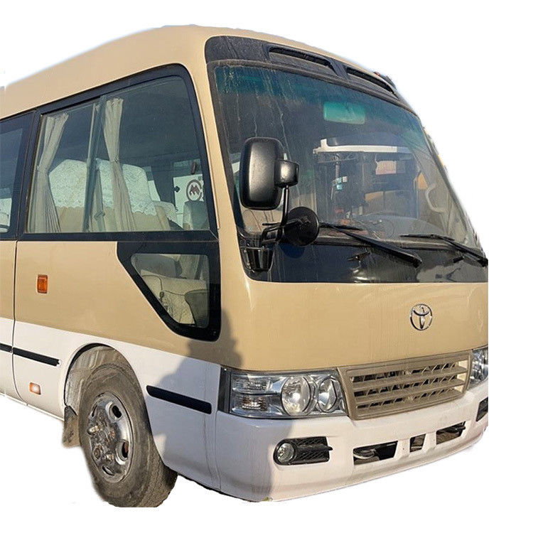 Autocarro de passageiros Toyota Coaster de 30 lugares usado com ar condicionado para o mercado da África