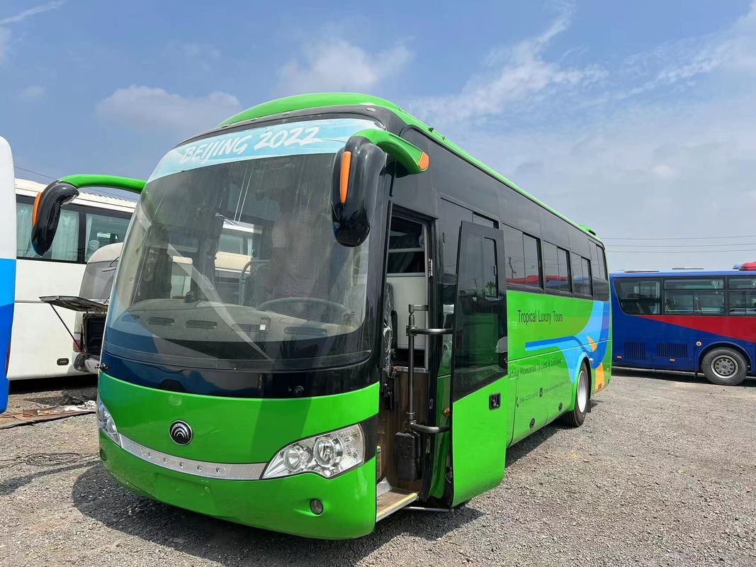 Boa condição 57 lugares RHD transmissão manual autocarro usado com suspensão de mola de folha