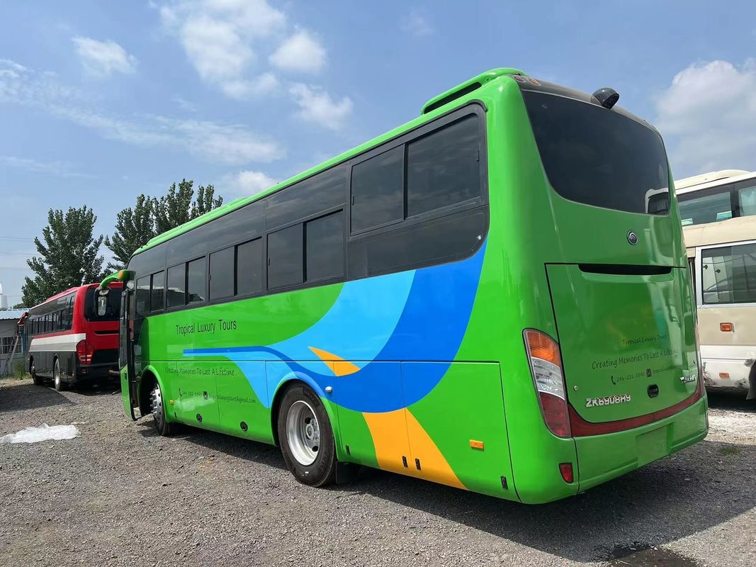 Boa condição 57 lugares RHD transmissão manual autocarro usado com suspensão de mola de folha