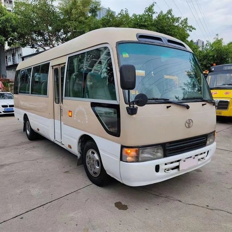 Motor 15B-FT 29 lugares Toyota Coaster Bus com bom desempenho e transmissão manual
