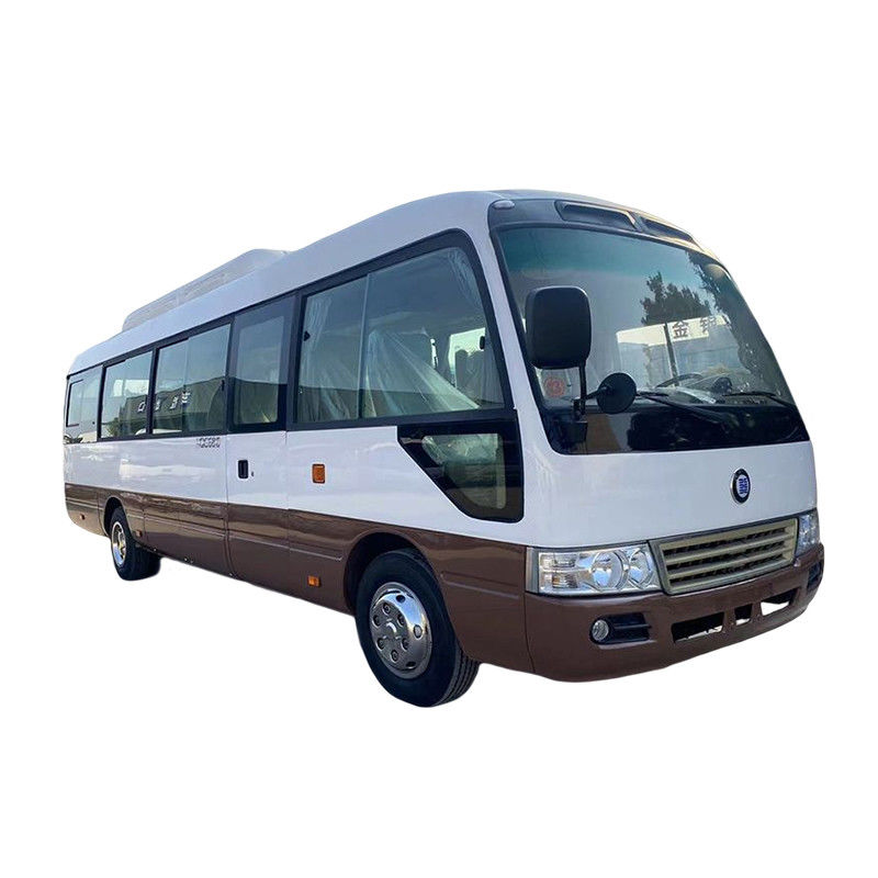 LHD RHD 30 assentos Toyo ta Coaster Bus com 70L tanque de combustível e 4500-6700ml de deslocamento