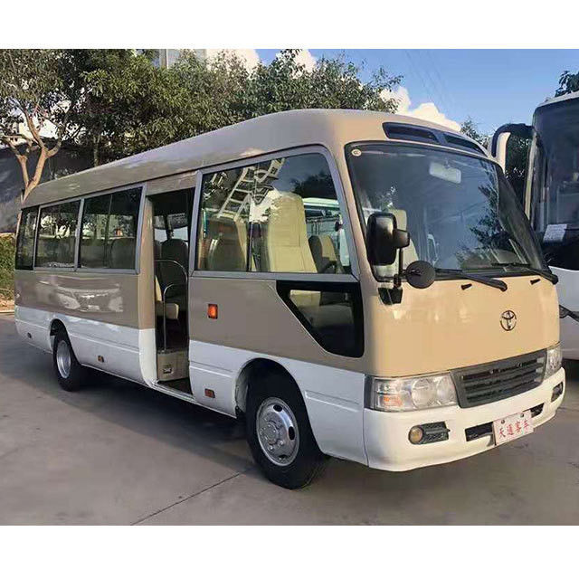 Motor Yuchai Minibus Toyota Coaster Usado com 30 lugares e padrão de emissões Euro 2