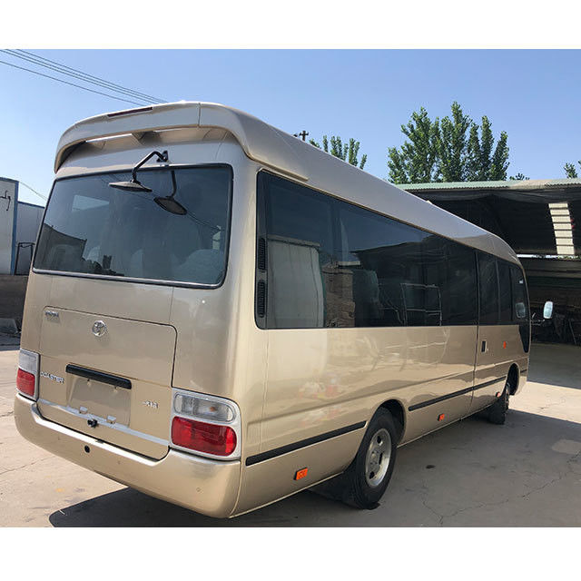 Motor Yuchai Minibus Toyota Coaster Usado com 30 lugares e padrão de emissões Euro 2