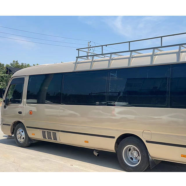 Motor Yuchai Minibus Toyota Coaster Usado com 30 lugares e padrão de emissões Euro 2