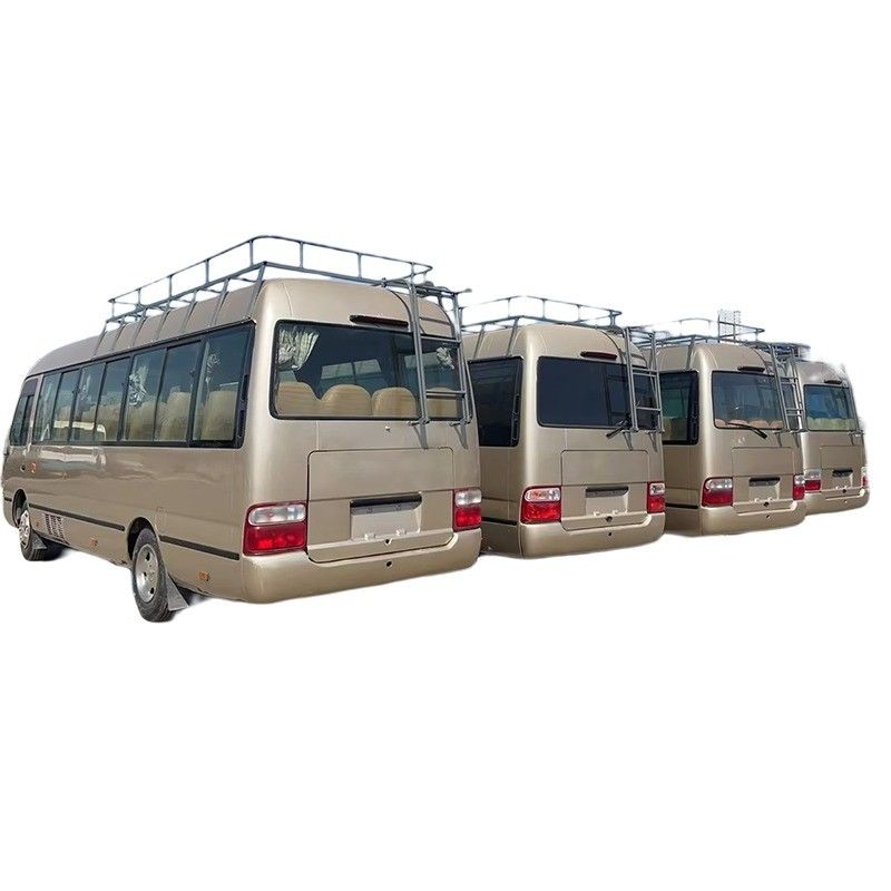 15BFT Motor Alimentado 4 cilindros Toyo ta Coaster Bus com 6990 * 2025 * 2650mm Dimensões