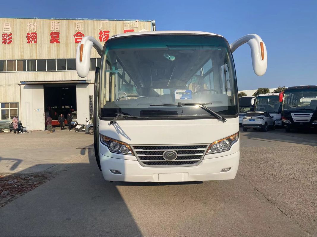 Suspensão de molas de folha 35 lugares Velocidade esquerda ônibus de passageiros para mercados rurais