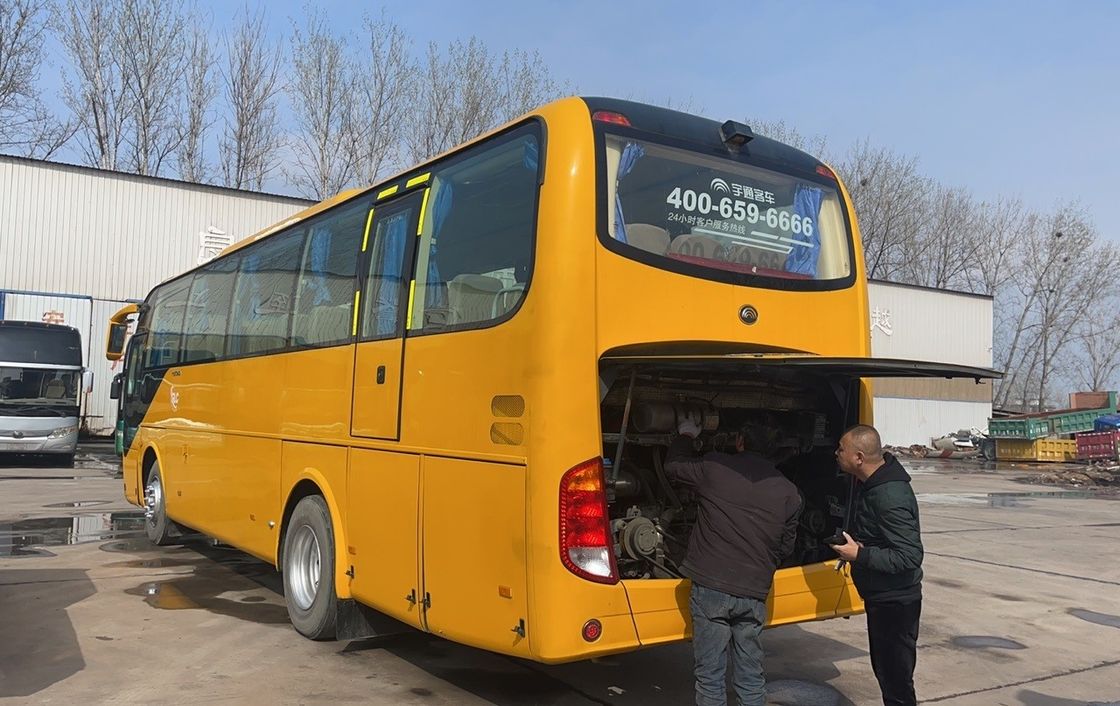 Motor traseiro usado Amarelo Grupo escolar Ônibus turísticos Motor Capacidade 8L Tipo de combustível Diesel