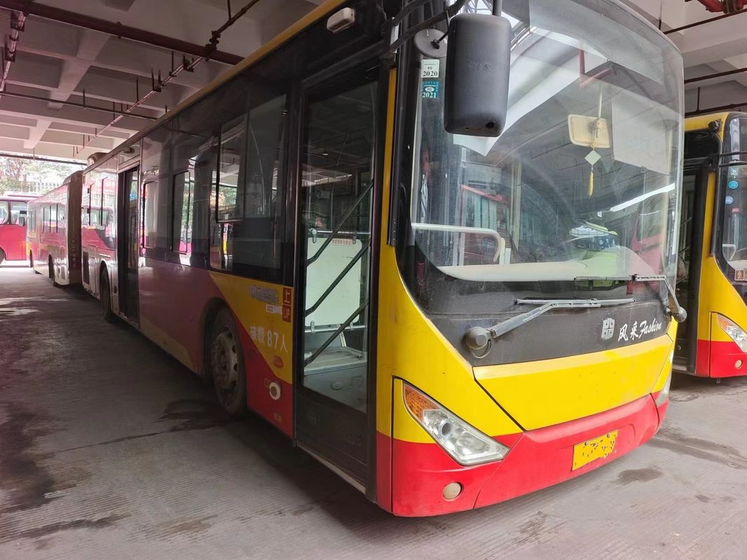 Autobus de gás natural combinado usado 12m 87 lugares para passageiros com ar condicionado não independente