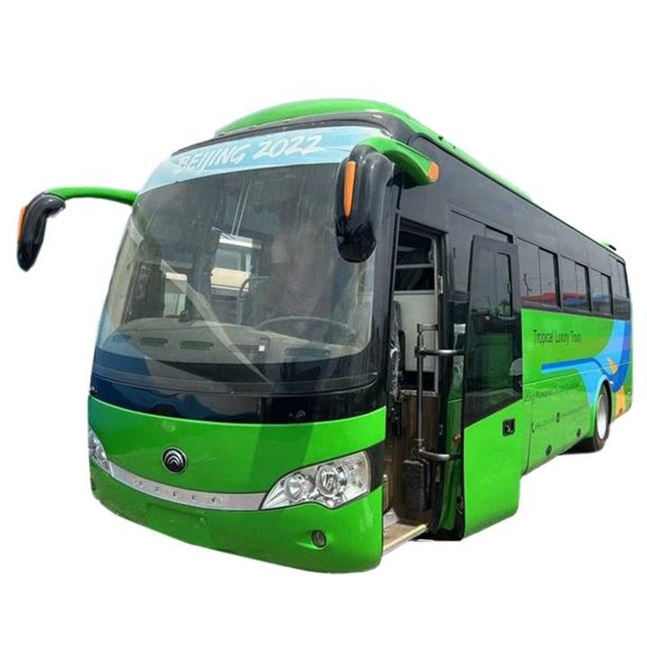 Autobús de luxo diesel de 47 lugares com RHD e motor modelo YC6J245-30