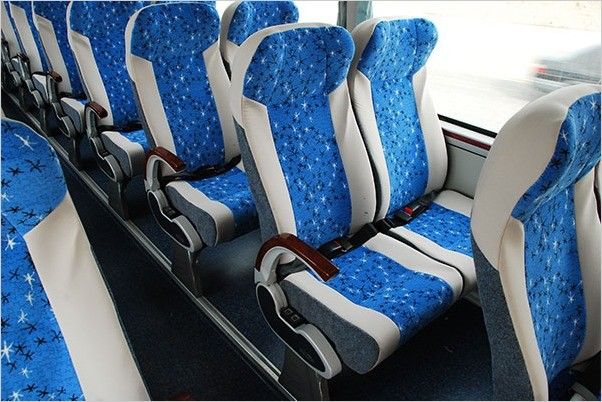 2550MM Largura total Autobus turístico de luxo de 60 lugares usado com norma de emissões Euro 4