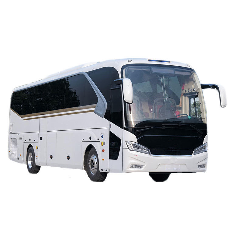 Direção esquerda 12m 50 lugares Motor Yuchai Transmissão manual Ônibus de passageiros Ônibus