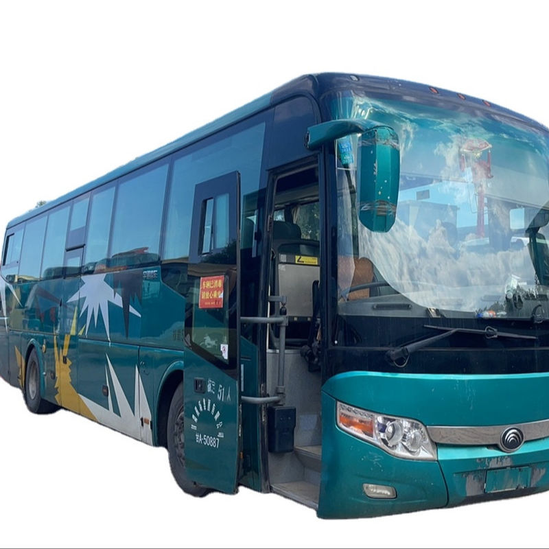 Autocarros manuais usados acessíveis com modelo de motor YC4E150-20 e largura geral de 2430 mm