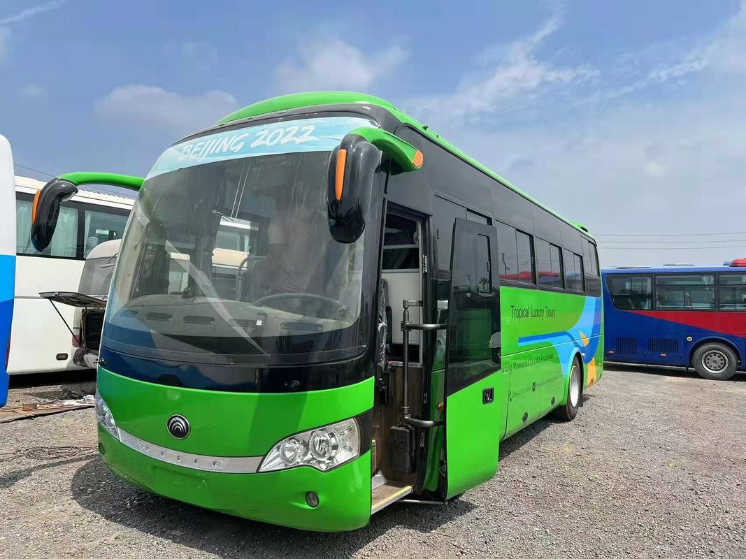 Ônibus LHD de luxo diesel de 38 lugares com molas 11/13 e motor Weichai