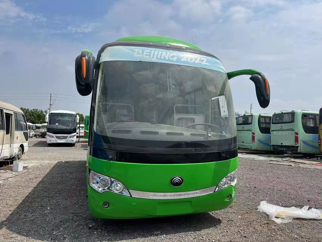 Ônibus LHD de luxo diesel de 38 lugares com molas 11/13 e motor Weichai