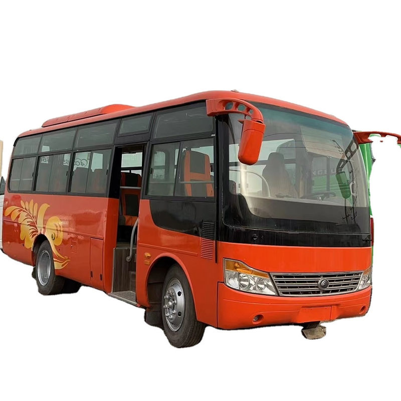 Ônibus de passageiros usado da cidade de Youtong com 3300 mm de base de rodas e capacidade de tanque de combustível de 90 L