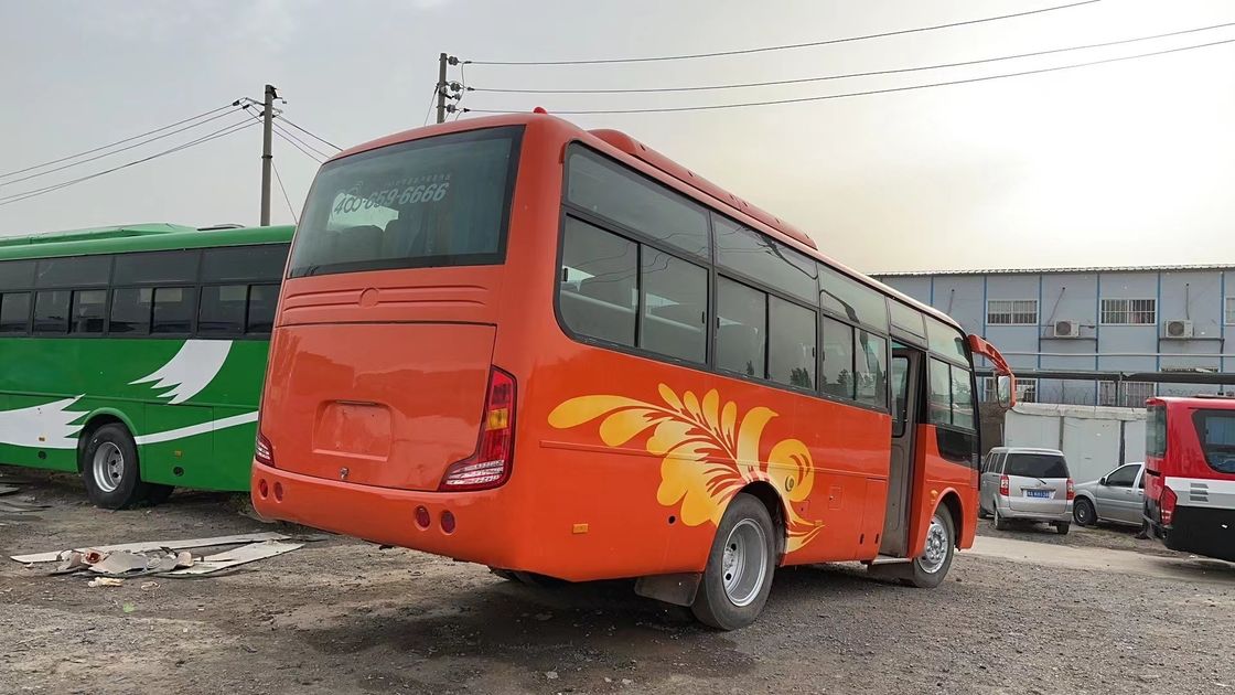 Ônibus de passageiros usado da cidade de Youtong com 3300 mm de base de rodas e capacidade de tanque de combustível de 90 L